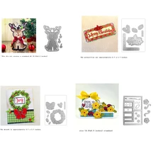

Étiquettes d'étiquettes en métal, 2021 cartes, matrices de découpe en métal, bricolage, Scrapbooking, papier, Album Photo, artis