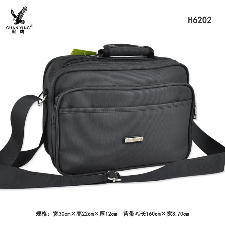 

[Factory Price] guan ying New Style Men's Bag Casual Business Travel Shoulder Bag/ Hand Bag Shoulder Nylon Bag H6202