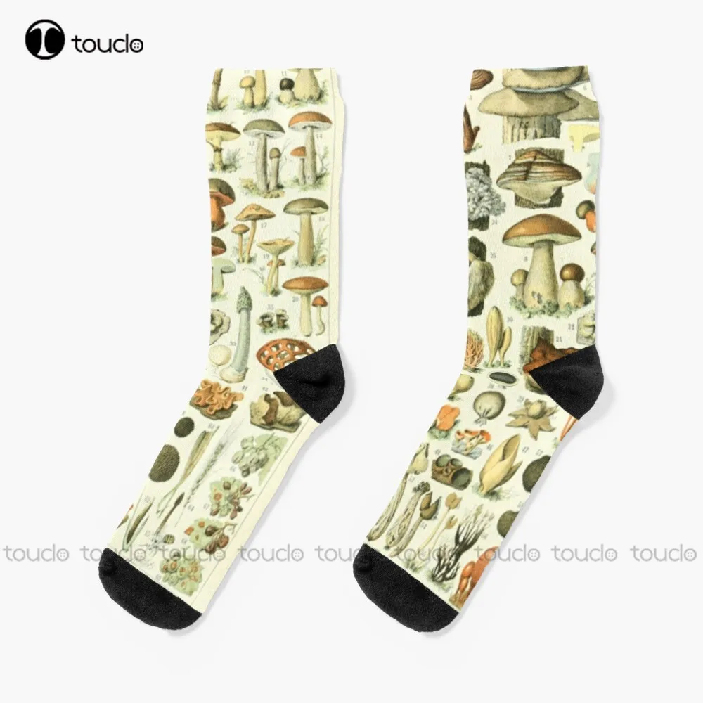 

Wild Mushroom Chart Socks Womans Socks Unisex Adult Teen Youth Socks Christmas Gift Custom Hd High Quality 360° Digital Print