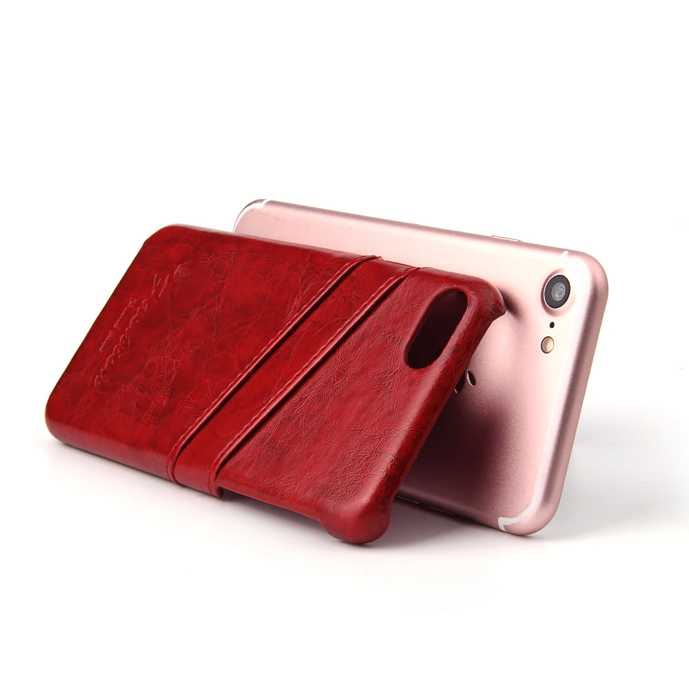 Ретро PU кожаный телефон чехол для iPhone 6 6s Plus 7 8 Plus X Xs Max XR слот для карт защитный чехол бизнес
