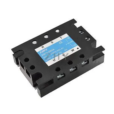 

DC to AC 3P Solid State Relay SSR3-25DA 25A 3-32VDC 24-380VAC