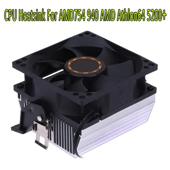 

80*80*25mm Silent 3pin CPU Cooling Cooler Fan CPU Heatsink 7 Blade For AMD for AMD754 939 940 AMD Athlon64 5200