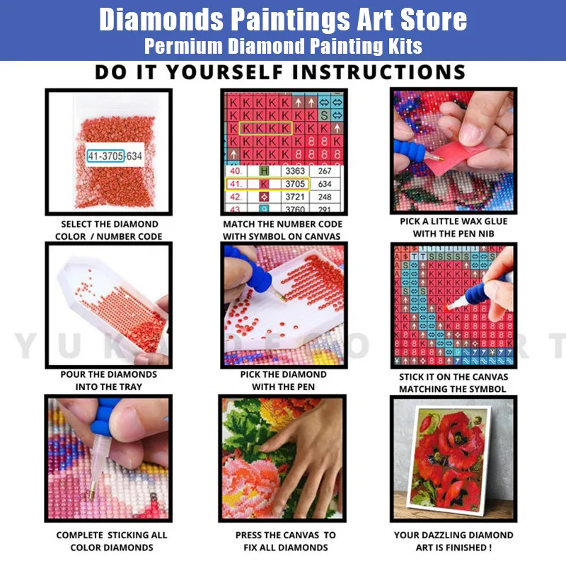 5D DIY Diamond Painting Garden Cross Stitch Diamond Embroidery Houses Rhinestones Art Kits Landscape Mosaic Home Decoration Gift