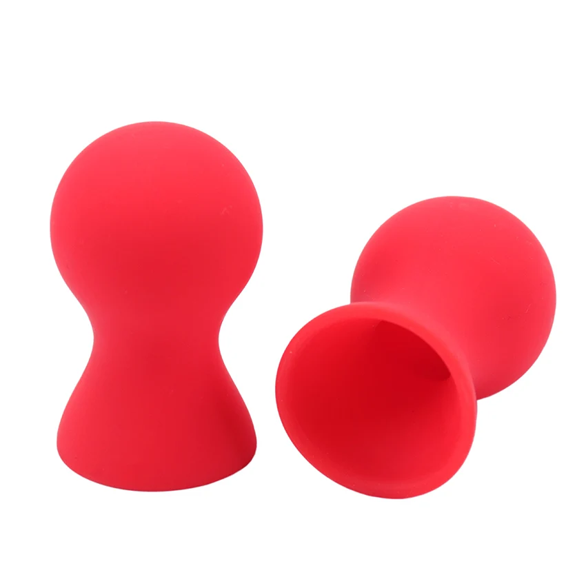 Lot de 2 ventouses à tétons en silicone, pompe à tétons, ventouse, masseur de sein, stimulateur de clitoris, jouets sexuels pour femme_voghion.com
