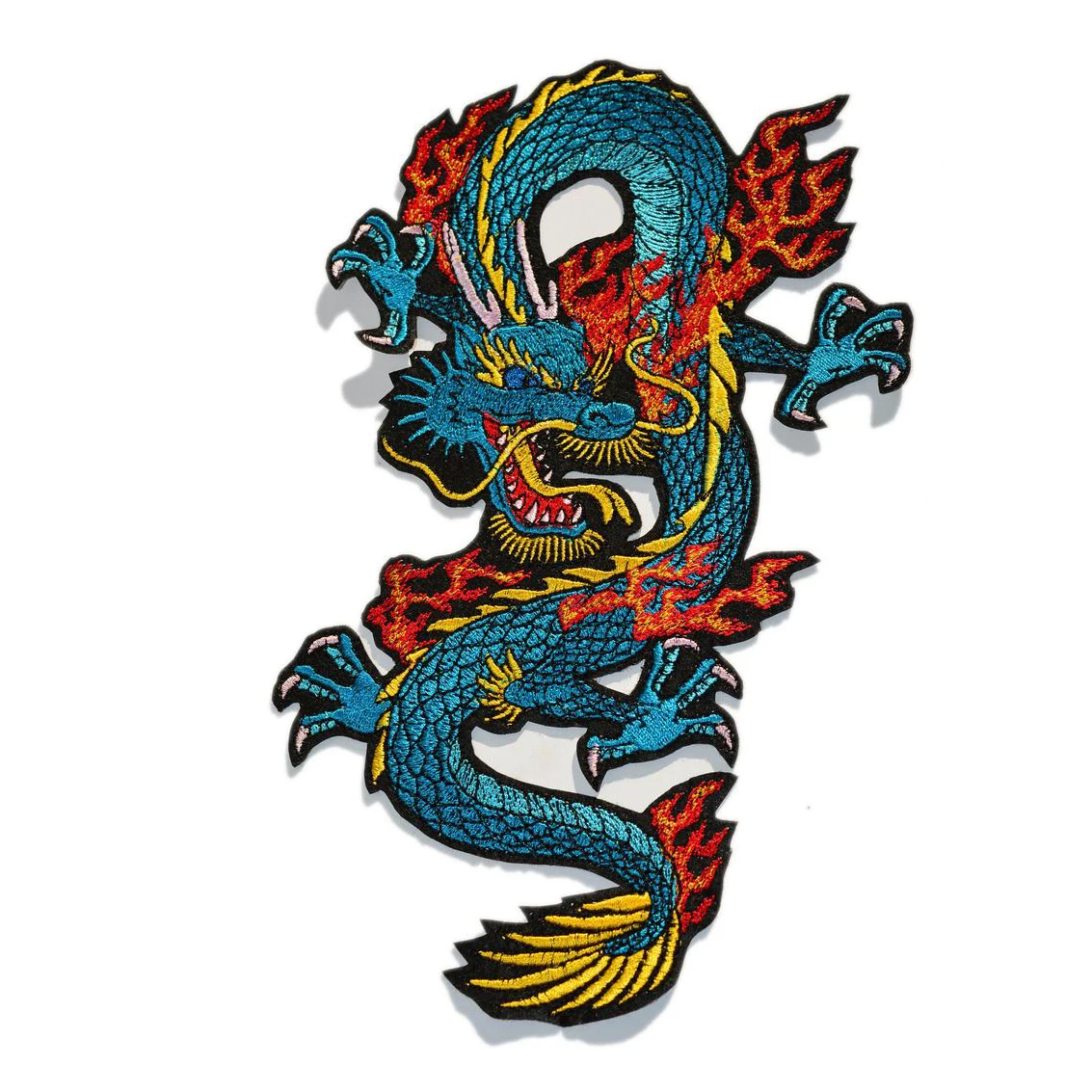 Chinese Dragon Sew On Patch 21cm x 13cm Motif Badge Applique Badges Patches P411 