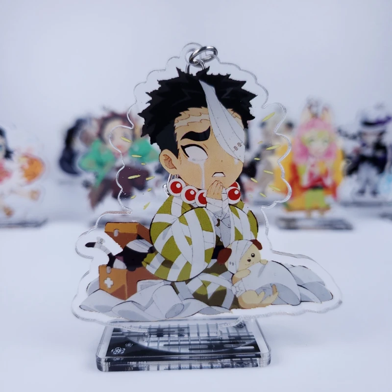 13 Demon Slayer: Kimetsu no Yaiba Nezuko Tsuyuri Kanawo Rengoku Kyoujurou Косплей акриловая настольная подставка фигурка подвеска брелок игрушка - Цвет: 13