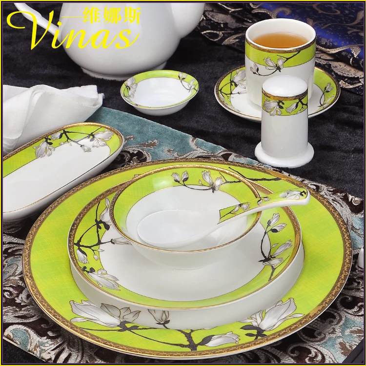 

Elegant Gold Marble Glazes Ceramic Party Tableware Set Plates Dishes Noodle Bowl Coffee Mug Cup For Decoration Characteristic