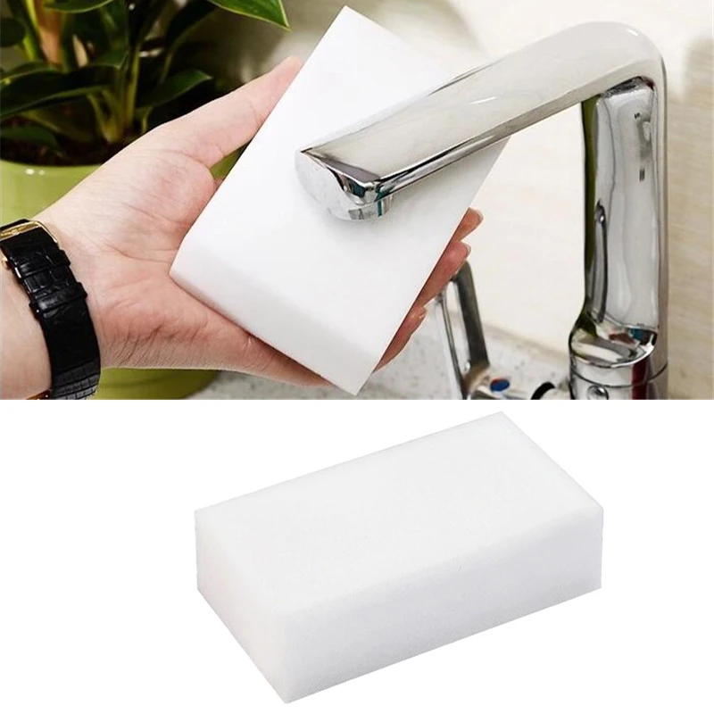 Модные Белые супер дезактивация Nano хлопок магический волшебный спонж для Кухня офисные спонж для чистки ванной 10x6x2 см
