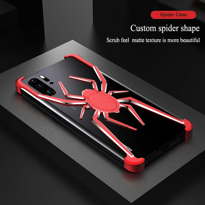 

Luxury Metal Spider Shell Rimless Phone Case For Huawei P30 P30Pro Mate20Pro Mate20 Cover Matte Cooling Coque Protection