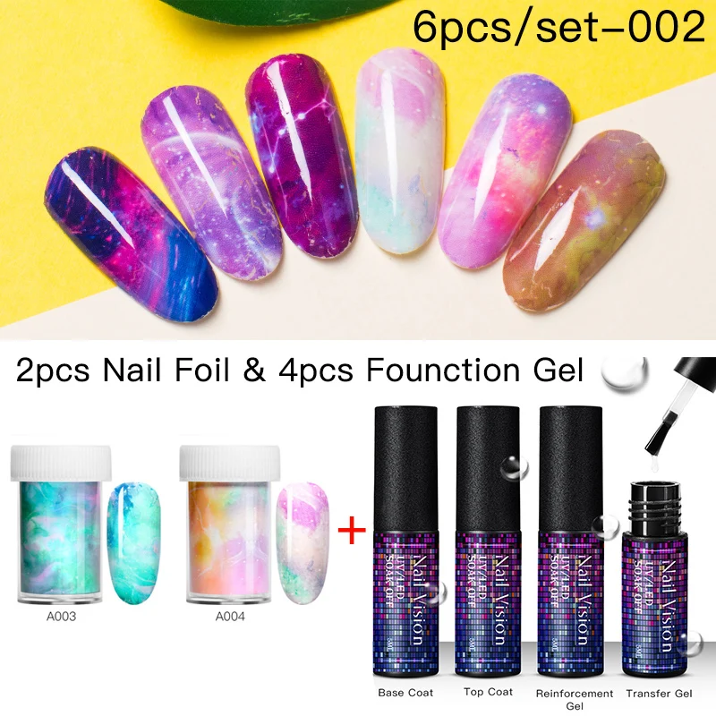 Nail Vision 5 мл клей для ногтей, фольга, клей, звездное небо, Набор наклеек, прозрачный клей, переводная наклейка для ногтей, бумага, сделай сам, маникюр - Цвет: EEZH07211