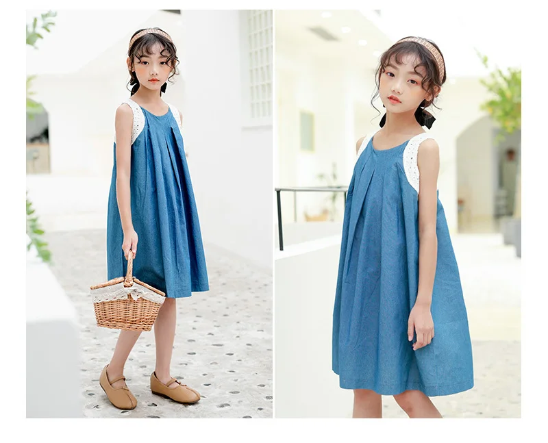 2020 Kids Dresses For Girls Party Baby Teenager Girls Summer Dress 10 12 8 14 16 Years Children Dress Mother And Daughter Dress (9)