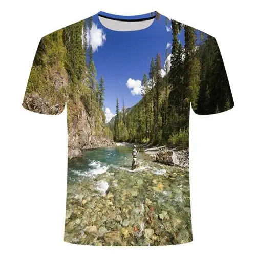 Новинка, 3d футболка с рисунком рыбы, цифровая Мужская и женская футболка, s, хип-хоп футболки, harajuku, забавная футболка для рыбалки, Азиатский Размер 6XL - Цвет: TX187