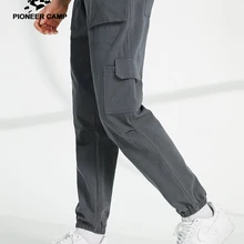Pioneer Camp тренировочные для бегунов Брюки мужские свободные уличные хлопок повседневные спортивные брюки карго для мужчин AXX902322