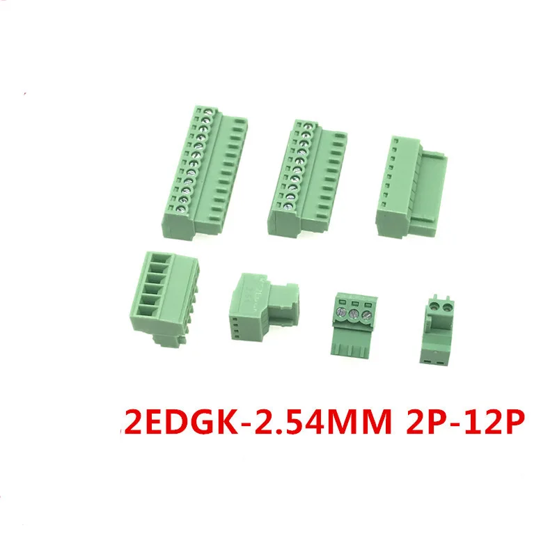 5 пар 15EDG 2 54 мм KF2EDG PCB винтовая Клеммная колодка коннектор прямой угол/прямая игла