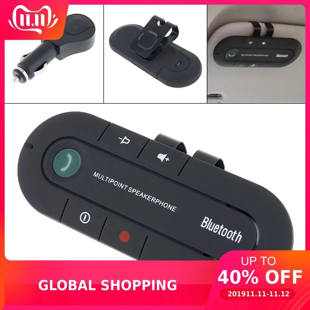 Универсальный Bluetooth автомобильный комплект динамик телефон громкой связи