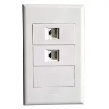 Настенная пластина с RJ45+ RJ11 портами телефон Keystone Ethernet Лицевая панель для кабельной системы услуги интегрированная проводка Работает