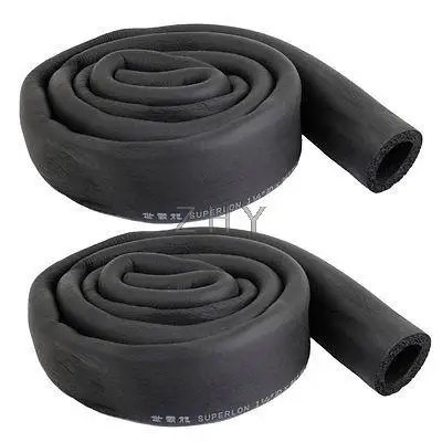

2 Pcs 32mm x 9mm Foam Insulated Pipe Cover Black for Air Conditioner