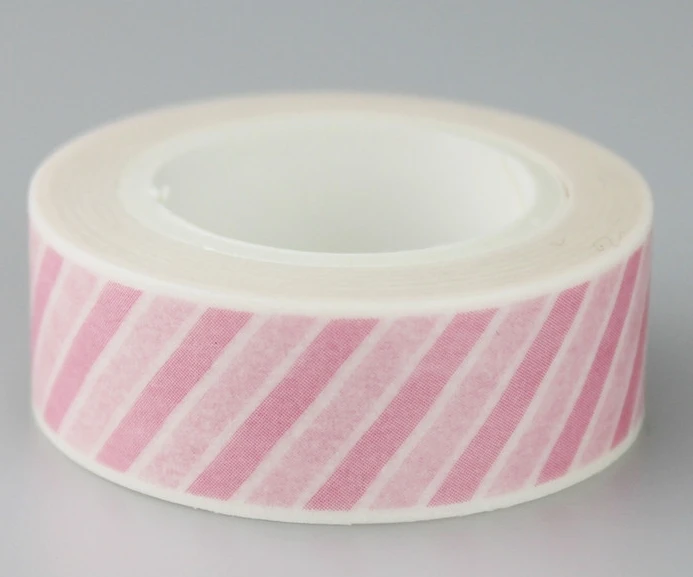 

15mm*10m pink lines diy decorative washi masking tape(1lot=10pieces)