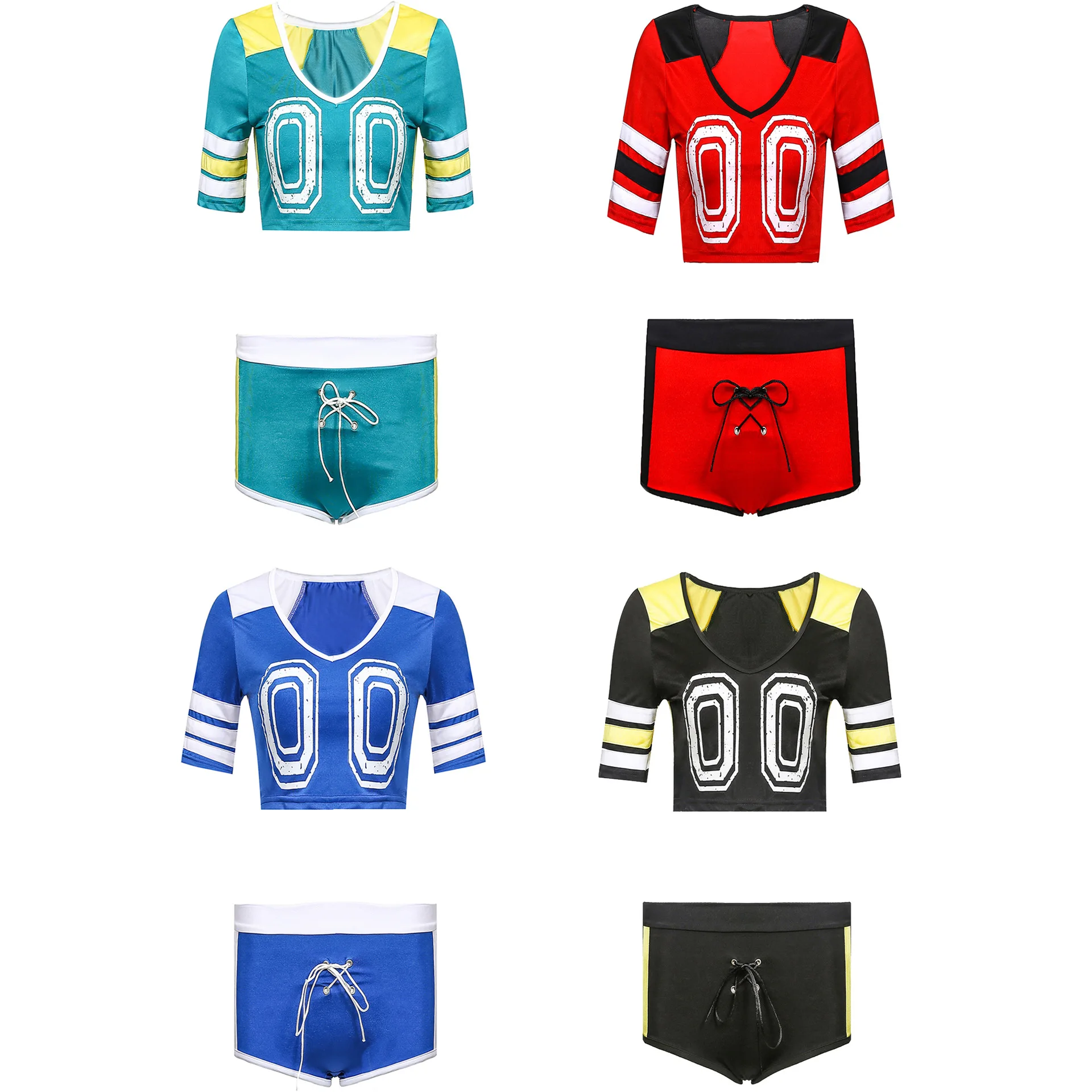 

-Item Cheerleading Clothing Costumes Soccer Uniform Women's Cheering Squad Uniform Game Uniform
