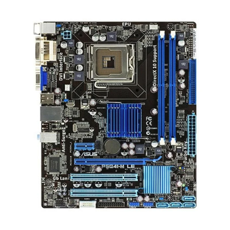 Материнская плата для настольного ПК ASUS P5G41-M LE LGA 775 Intel G41 DDR2 8 Гб Core 2 Extreme/Pentium Dual Cpus