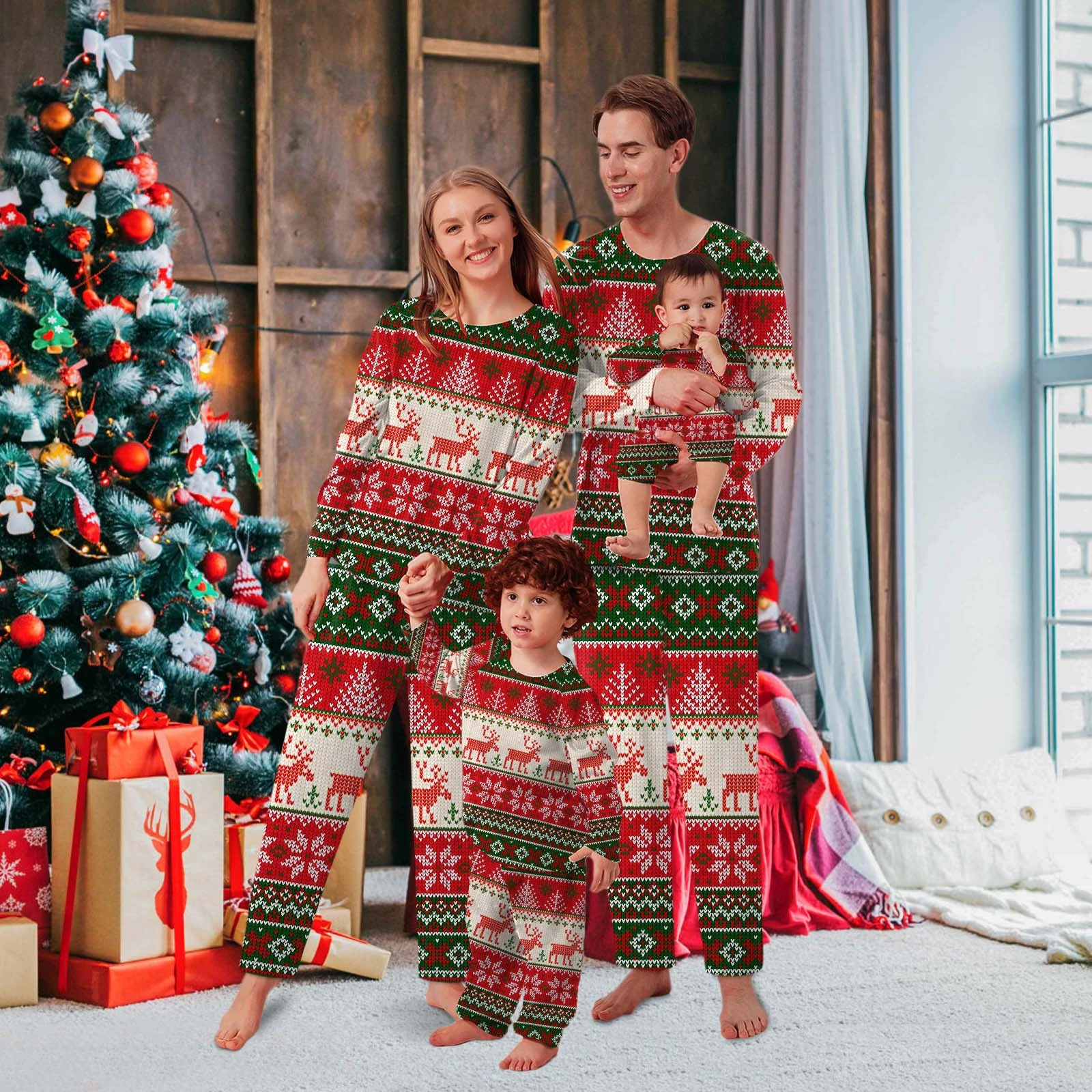 2022 Pajamas For Christmas Xmas 2022 Family Matching Pajamas Set New Year Mother Daughter Father Son  Clothes Family Look 2 Pieces Suit Sleepwear Pyjamas|Pajama Sets| -  Aliexpress