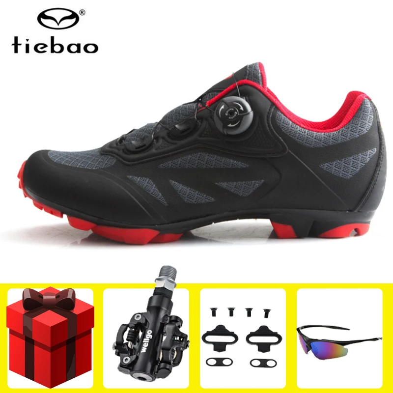 

Tiebao Cycling Shoes sapatilha ciclismo mtb Men Women Bicycle Self-Locking Mountain Bike Shoes Breathable Pedals Riding Sneakers
