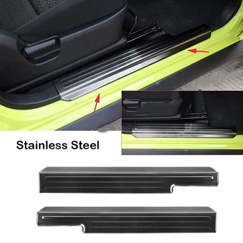 

for Suzuki Jimny 2019+ Car Door Guard Outer Barrier Bar Threshold Bar Car Interior Accessories Black 2Pcs