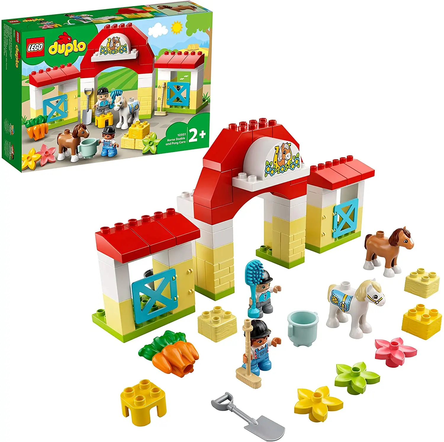 LEGO® DUPLO® Horse Stable and Pony Care (65 Pieces - 10951) Educational Toy for Preschool Children | Игрушки и хобби