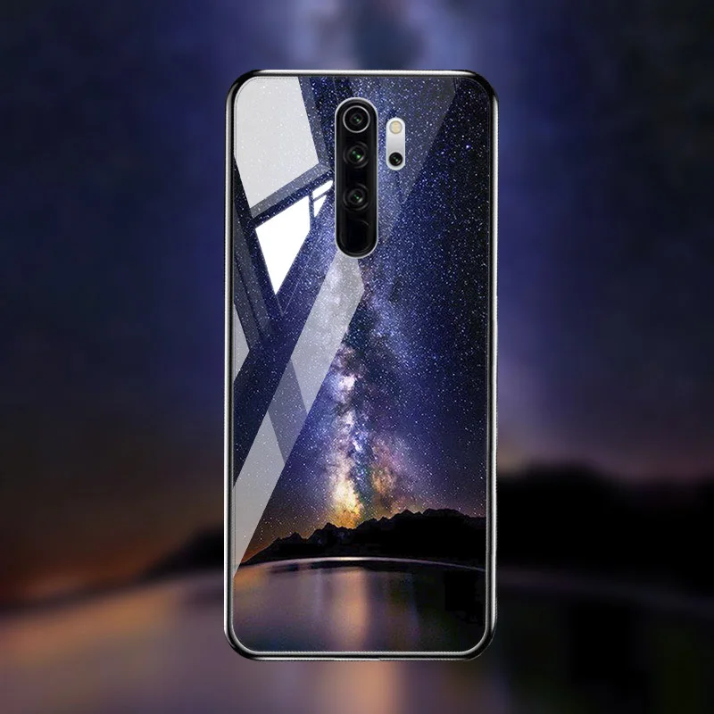 Чехол из закаленного стекла для Xiao mi Red mi Note 8 Pro 7 7A чехол-бампер для Xiaomi mi 9T A3 9 lite 8 SE Note 10 CC9 Pro чехлы - Цвет: M042