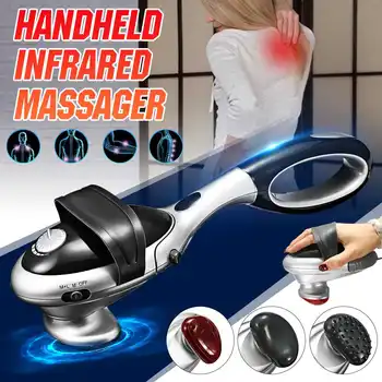 

Handheld Electric Body Heated Massager stick Infrared Body neck Back massage waist cervical massager Massager Hammer Vibration