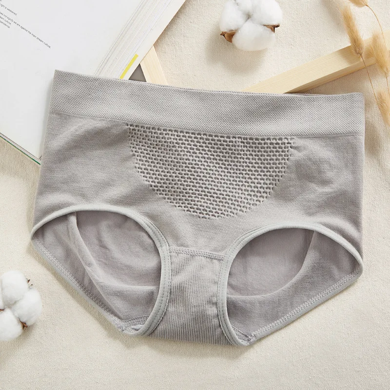 

Hive Warm Underpants Seamless Waist And Abdomen Hips Comfortable Pure Cotton Crotch Triangle Panties Underwear Women