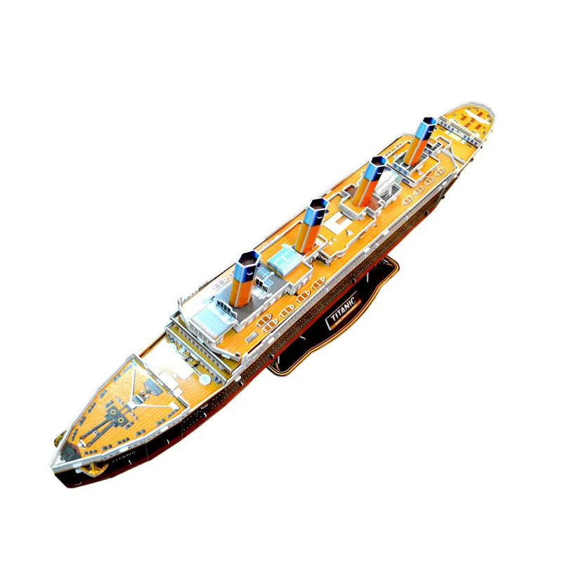 

Titanic 3D Jigsaw Puzzle Children'S Educational Assembled Fight Inserted Paper Model Ship Model Toys