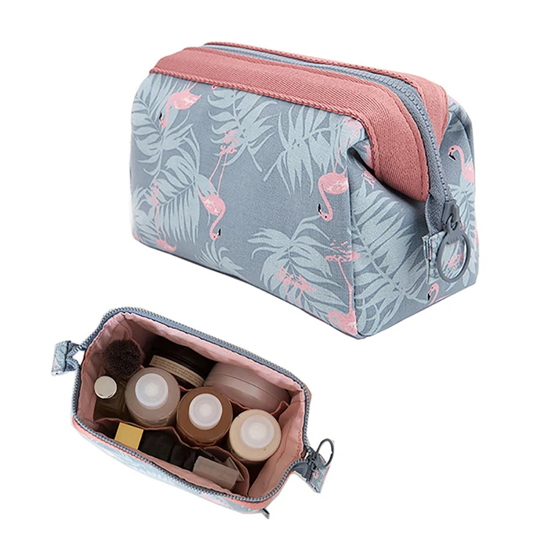 Women Travel Animal Flamingo Make Up Bags Girl Cosmetic Bag Makeup Beauty Wash Organizer Toiletry Pouch Storage Kit Bath Case