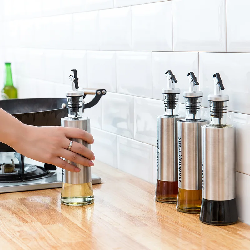 Бутылка оливкового масла Диспенсер Для Масла соевый соус Cruet Уксус бутылки для