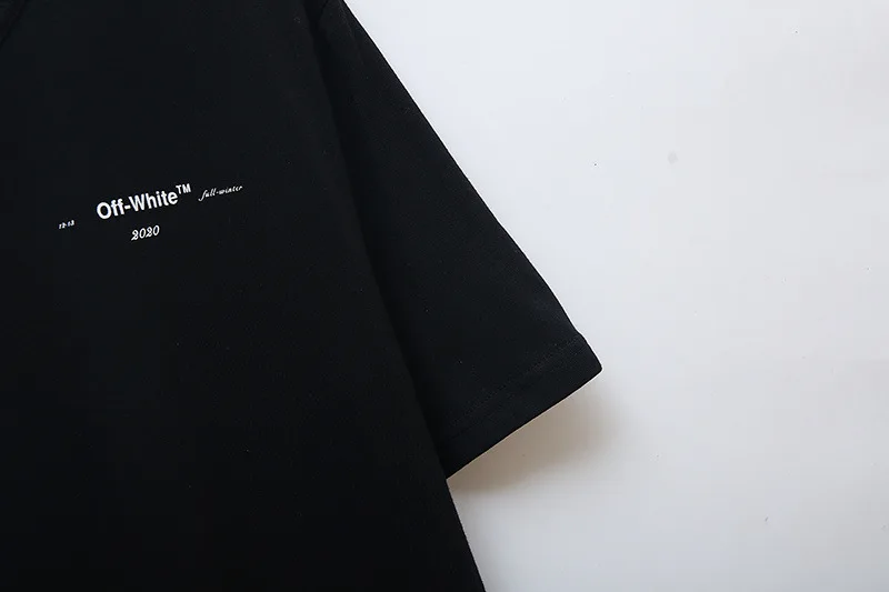 OFF-WHITE OW новая картина маслом без лица Лиза мужская пара короткий рукав Футболка оптом и в розницу