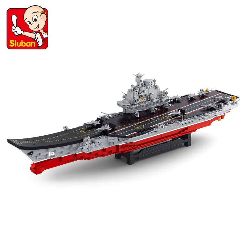 

Military Toy Educational 6-10-Year-Old Boy Fight Inserted Have Unisex Model Assembled Aircraft Carrier Battleship