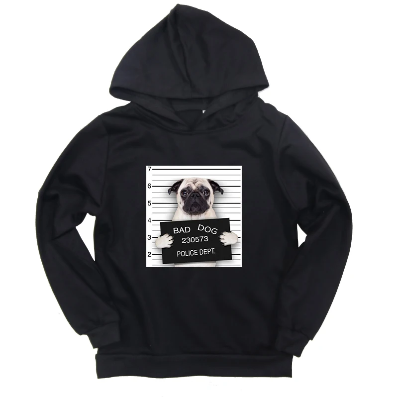 

2019 Toddler Winter Warm Hoodies Kids Bad Dog Bad Cat Teenager Boys Girls Cartoon Cute Sweatshirt Baby Casual Children Clothes