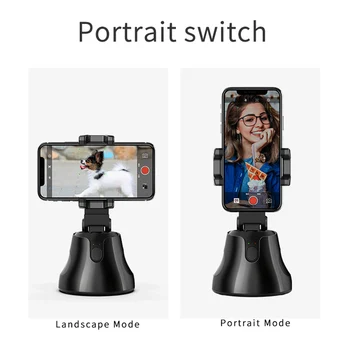 

Selfie Shooting Smart Phone Holder 360 Degrees Rotation Object Auto Tracking Face Tracking Phone Holder PUO88
