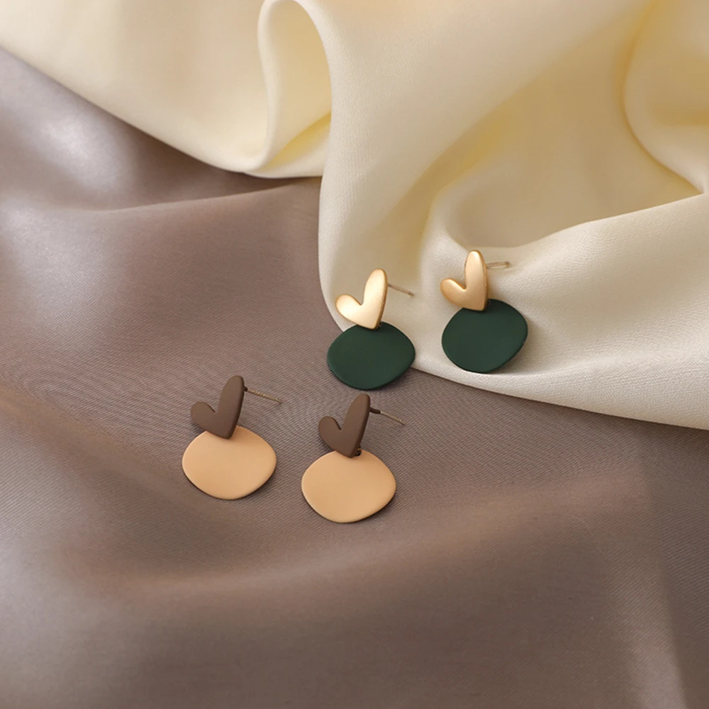 

Shangzhihua New Type Beautiful Ear Nail Contrast Color Small Pure and Fresh Fair Maiden Earring Sweet Earrings South Korea Women
