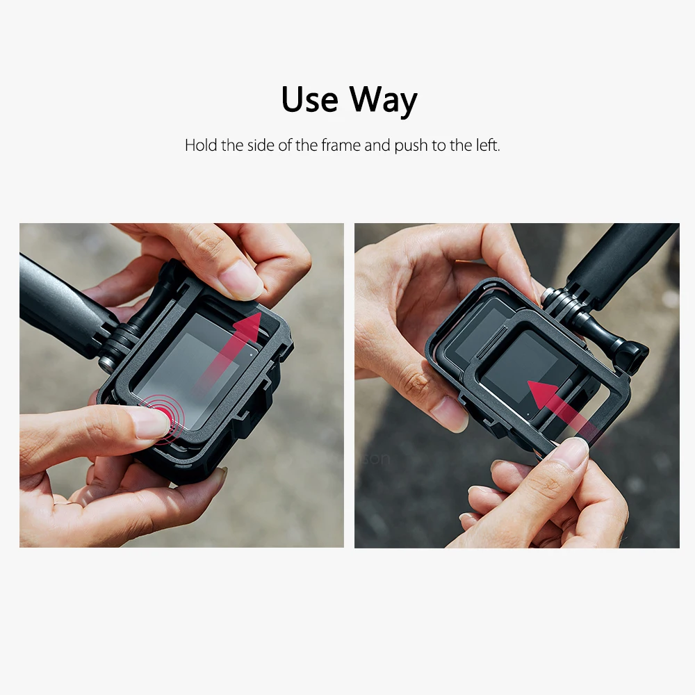 Vamson для Gopro Hero 8 рамка чехол Защитный чехол Корпус крепление база для Go pro Hero 8 защитный аксессуар VP652