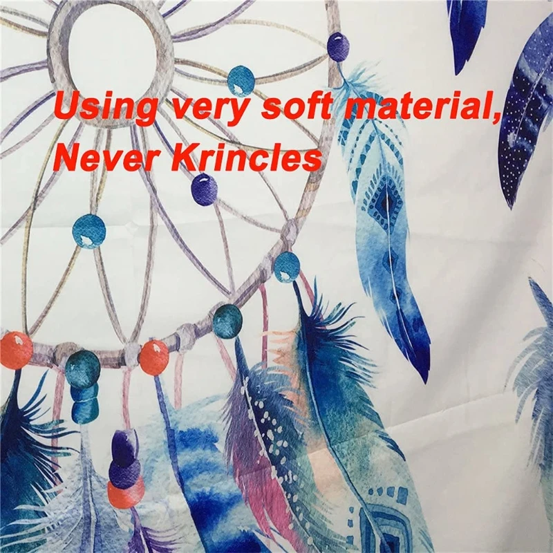Nordic Style Hippie Tapestry Colorful Dreamcatcher Feather Printed Wall Hanging Blanket Bohemian Art Carpet Background Home | Дом и сад