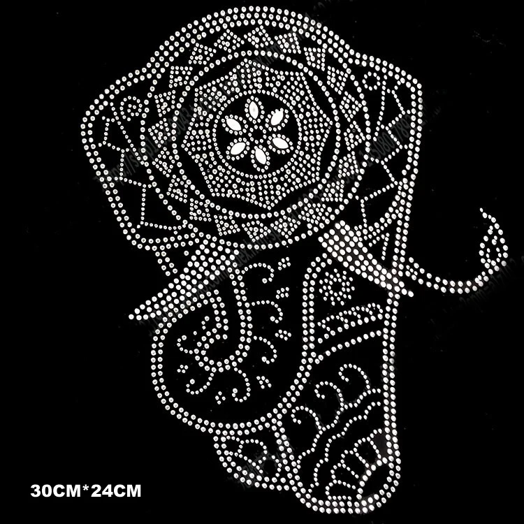 5 piece 5 шт./лот DIY слон исправление стразы, теплопередача дизайн гладить на мотивах, стразы для одежды, футболка - Цвет: 5 piece