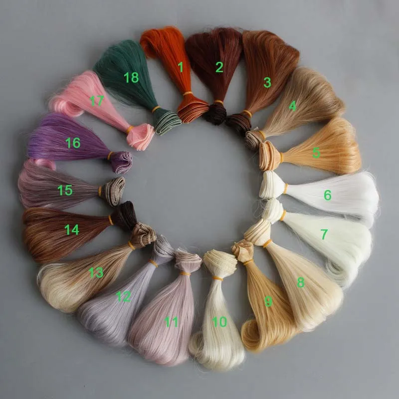 Новое поступление 15 см искусственные волосы для кукол 1/3 1/4 BJD куклы DIY Волосы |