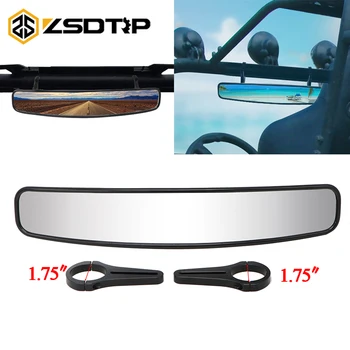 

ZSDTRP Motorcycle Dune Buggy Rear View Mirror Wide Rear View UTV Mirror with 1.75 Clamps for UTV