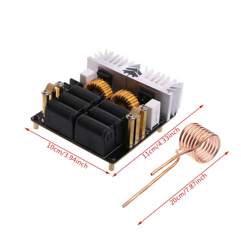 20A 1000W 12 V-48 V ZVS низкое нулевой Напряжение индукционный нагрев Доска модуль «сделай сам»; Прямая поставка