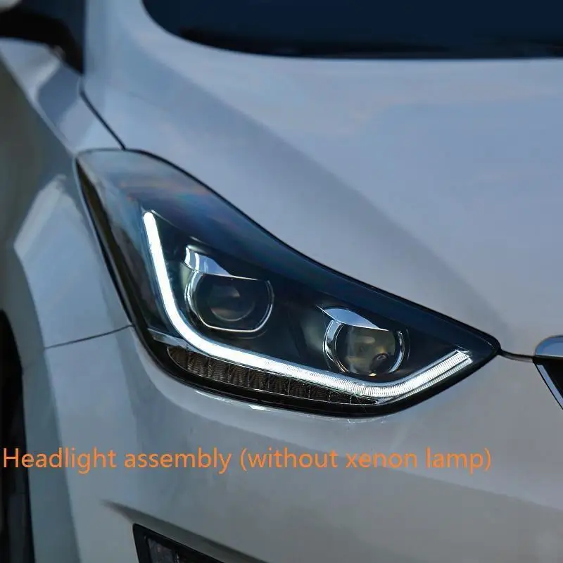Стайлинг Luces запчасти Neblineros Para сборка Cob лампы светодиодные авто освещение фары 12 13 14 15 16 для hyundai Elantra