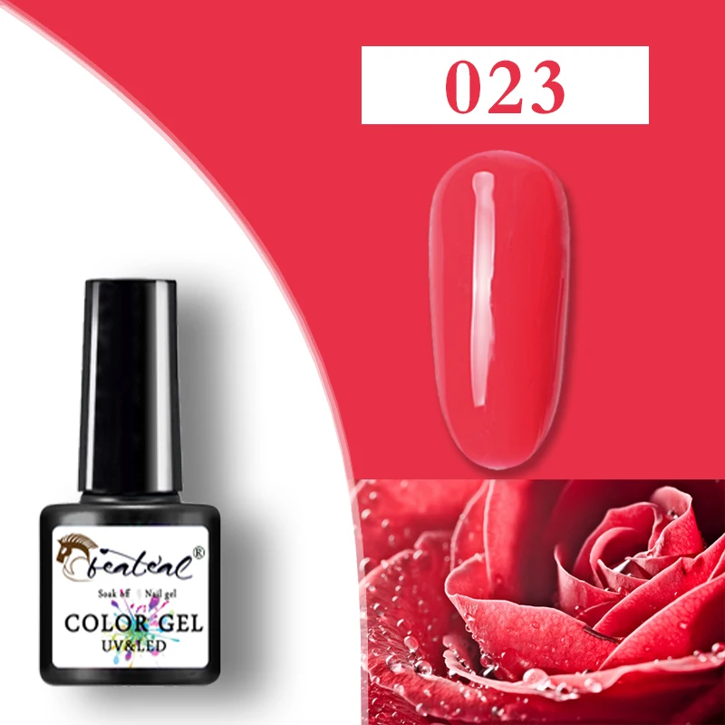 Beateal Gel Lucky Nail Polish Vernis Semi Permanant UV Gel Varnish Hybrid Long Lasting Soak Off Glitter Gel Stickers For Nails - Цвет: 023
