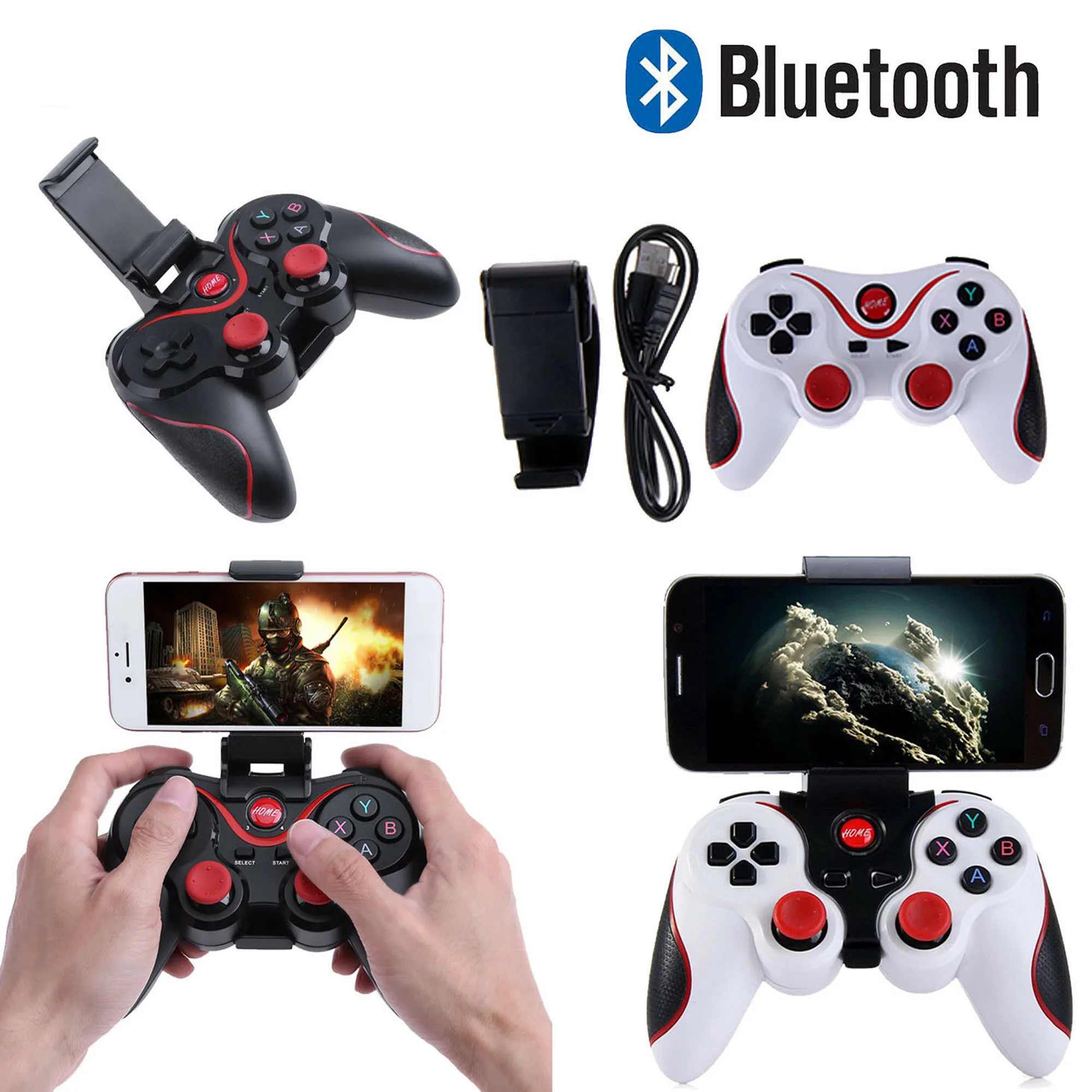 Беспроводной геймпад T3 X3 для Android беспроводной джойстик игровой контроллер Bluetooth