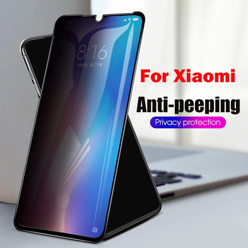 

Full Cover Anti Peeping Tempered Glass Forxiaomi Mi 8 9 9T CC9 se Redmi Note 7 5 6Pro Redmi 7 Y3 7A 6Pro Redmi K20 Pro CC9e A3
