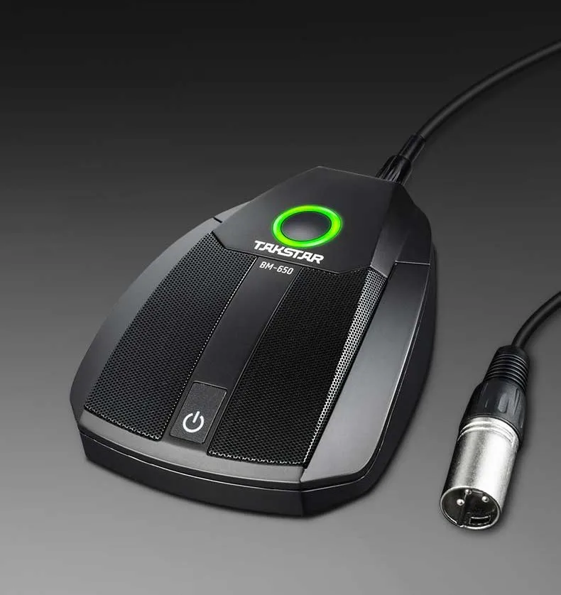 Микрофон Takstar BM-650, с сенсорным выключателем звука, используется для обучения, записи и трансляции в студии